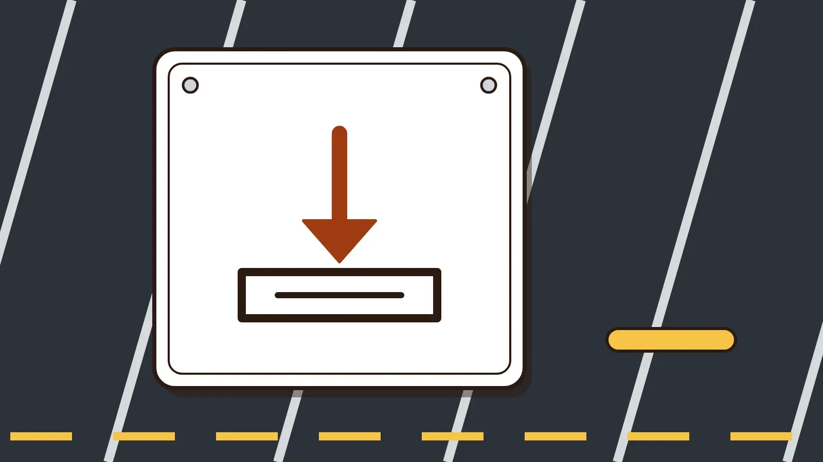 Illustration: a stack of bills and a car key on a dealership desk